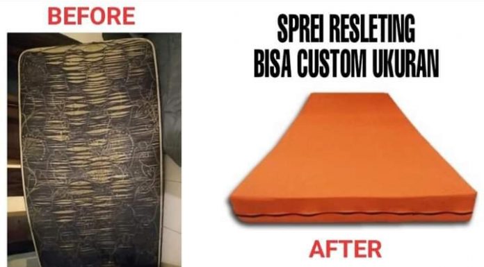 Sprei Resleting Dyandra Olshop, Sulap Kasur Lama Anda Jadi Baru