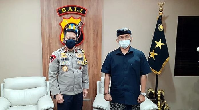Kenalkan Program S2 dan S3, Dekan Fakultas Hukum Unmas Denpasar Audiensi ke Kapolda Bali