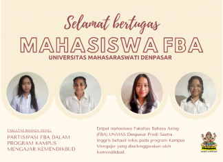 Partisipasi FBA Unmas Denpasar dalam Program Kampus Mengajar Kemendikbud