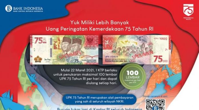 Ayo Tukar UPK 75 Tahun RI, 1 KTP untuk 100 Lembar