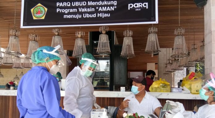 Parq Space Ubud Hotel Fasilitasi Vaksinasi Massal