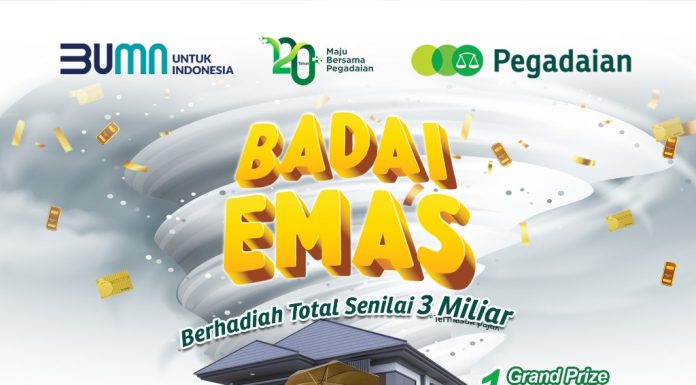 Rilis Program Badai Emas, Pegadaian Bagi Hadiah Total Senilai 3 Miliar