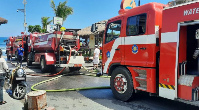 Tabung Gas Bocor, Cafe and Bar di Canggu Terbakar