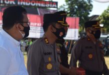 Kapolres Badung Ikuti Apel Gelar Pasukan Operasi Ketupat Agung 2021
