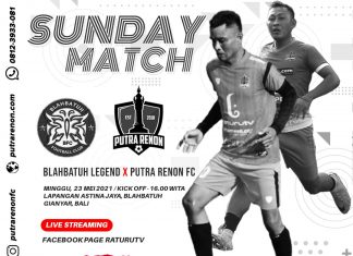 Pre-Match Liga Weekend Bali: Putra Renon FC Hadapi Tim Legend Blahbatuh FC