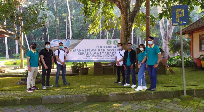Turut Promosikan Objek Wisata Sangeh, Mahasiswa Fakultas Hukum Universitas Dwijendra Denpasar Ikuti PKM