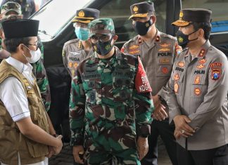 Kapolda Jatim dan Forkompinda Lakukan Manajemen Krisis guna Antisipasi Covid-19