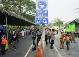 Polda Jatim Kerahkan Pasukan di Zona Merah Bangkalan