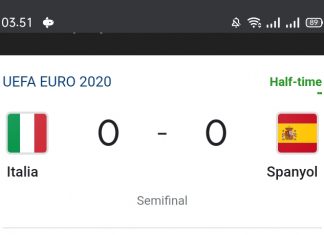Babak Pertama Italia vs Spanyol Masih 0-0