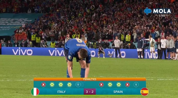 Italia Kandaskan Spanyol Melalui Babak Penalti, Skor 5-3