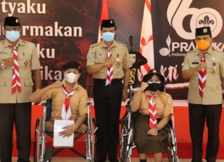 Terima Lencana Dharma Bakti, Dewa Indra Tekankan Pramuka Harus Siap Di Segala Kondisi