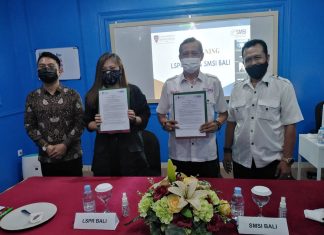 Komitmen Majukan Pendidikan Jurnalistik, IKB LSPR Jalin Kerja Sama SMSI Bali