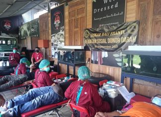 Laskar Bali Shanti Donorkan Darah Jelang Hari Jadi