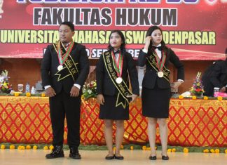 Ini Pesan Kesan 3 Lulusan Sarjana Hukum Terbaik Yudisium ke-58 FH Unmas Denpasar