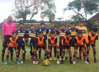 Komitmen Pembinaan, SSB Putra Debes Bali dan SSB Putra Tresna gelar Latihan Bersama