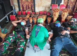 Kodim Gianyar gandeng Yayasan Tapak Dara dan PMI gelar Donor Darah
