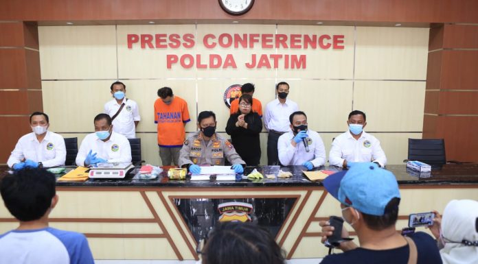 2 Pengedar Narkoba Antar Provinsi diringkus Ditresnarkoba Polda Jatim
