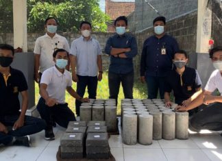 Bentuk Tim Peneliti, Fakultas Teknik Unmas Denpasar Daur Ulang Sampah Masker