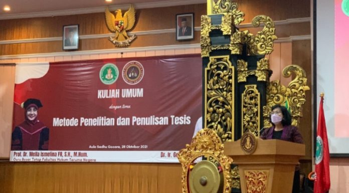 Tambah Ilmu Metode Penulisan Tesis, Fakultas Hukum Dwijendra University hadirkan Pakarnya