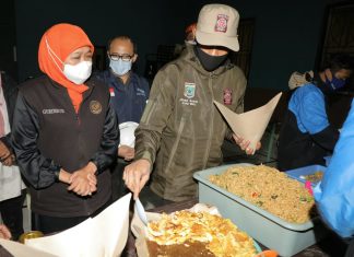 Gubernur Khofifah Pantau Langsung Lokasi Banjir di Kota Batu