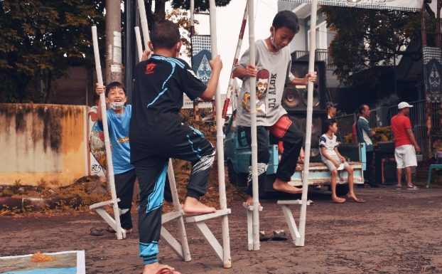 Kampung Dolanan RT 05 Ngijo Lawan Game, Hidupkan Permainan Tradisional