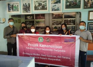 Ini yang dilakukan Mahasiswa Fakultas Hukum Dwijendra University Denpasar dalam Proyek Kemanusiaan