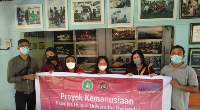 Ini yang dilakukan Mahasiswa Fakultas Hukum Dwijendra University Denpasar dalam Proyek Kemanusiaan