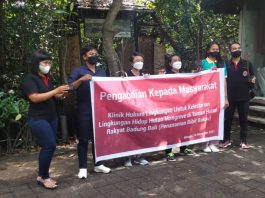 Edukasi Prokes, Fakultas Hukum Dwijendra University bagikan Sarana Kesehatan