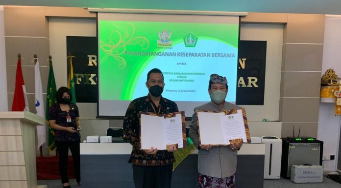Kembangkan PAUD, Universitas Mahasaraswati Denpasar Teken Kesepakatan Bersama dengan Camat Tabanan