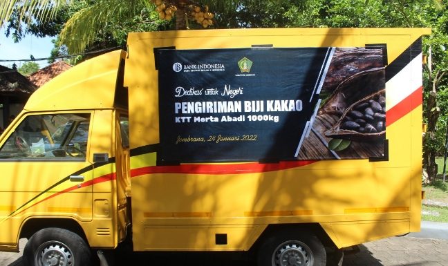 Dedikasi untuk Negeri, Bupati Tamba bareng BI Bali Lepas Pengiriman 1 Ton Biji Kakao