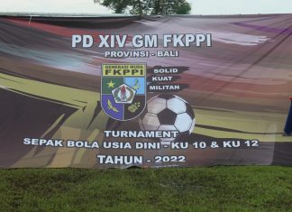 Gelar Kompetisi Mini Sepakbola Usia 10 dan 12, PD XIV GM FKPPI Provinsi Bali turut Kembangkan Bakat Anak