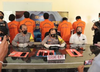 Sat Res Narkoba Polres Tabanan Berhasil Amankan Lima Perantara Jual Beli Narkoba