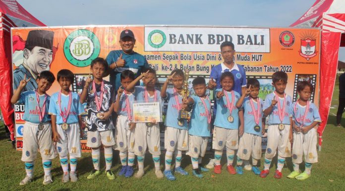 Hasil Turnamen SSB Putra Debes Bali Tabanan Kelompok Usia 8 Tahun