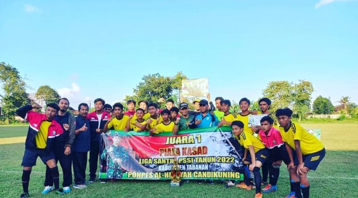 Menangi Dua Laga, Ponpes Al-Hidayah Candi Kuning Juarai Piala KASAD Liga Santri Tabanan