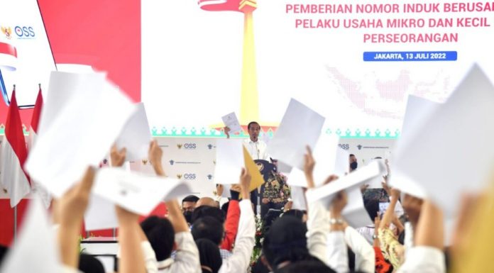 Lebih 60 Persen Kontribusi UMKM di bidang Perekonomian, Presiden Tekankan Prntingnya Izin bagi UMKM