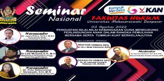 Dukung Perlindungan Anak, Seminar Nasional kembali digelar Fakultas Hukum Unmas Denpasar
