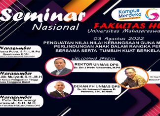Dukung Perlindungan Anak, Seminar Nasional kembali digelar Fakultas Hukum Unmas Denpasar