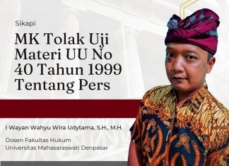 Tolak Uji Materi UU No 40 Tahun 1999, Dosen FH Unmas Apresiasi MK