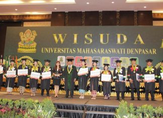 Lepas 760 Wisudawan, Simak Pesan Rektor Universitas Mahasaraswati Denpasar