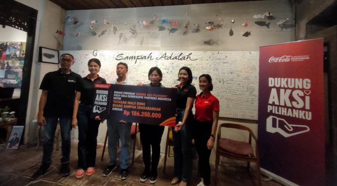 Perluas Program Penanganan Sampah, CCEP beri Donasi ke Yayasan Malu Dong Buang Sampah Sembarangan