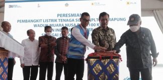 Menko Luhut Resmikan PLTS Terapung Milik PLN di Nusa Dua Bali