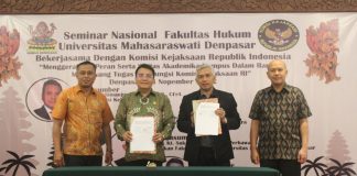 Dukung Tugas dan Fungsi Komisi Kejaksaan RI, FH Unmas Denpasar Gelar Seminar Nasional