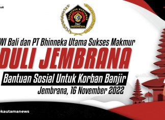 Peduli Korban Bencana, PWI Bali Bersama PT Bhinneka Utama Sukses Makmur Serahkan Ini