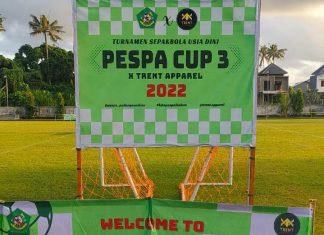 Peringati HUT ke-5, Pespa Padangsambian gelar Turnamen Sepak Bola Usia Dini