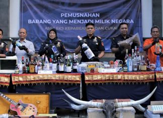 Senilai Ratusan Juta Rupiah, Barang tak Berizin Dimusnahkan Bea Cukai Ngurah Rai