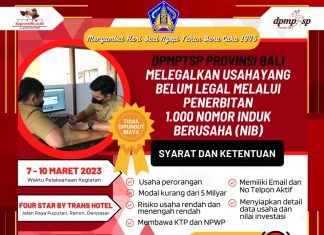 Gratis! Ini Syarat dan Link Pendaftaran Penerbitan 1.000 NIB