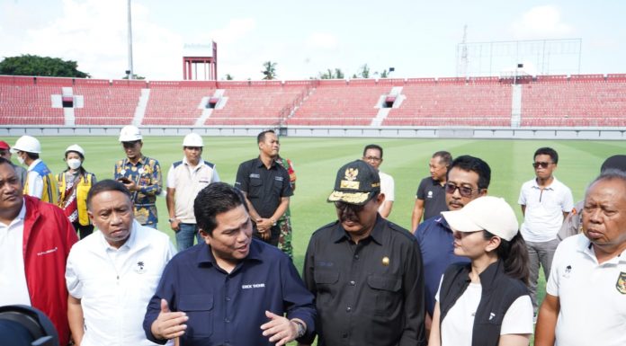 Jelang Piala Dunia U20 di Bali, Ketua PSSI dan Menpora Tinjau Kesiapan