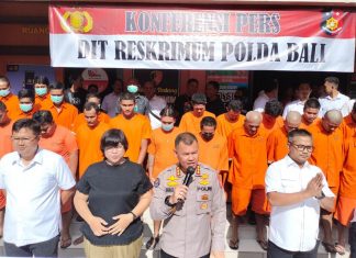 Polda Bali Ungkap 88 Kasus dalam Operasi Sikat Agung Tahun 2023