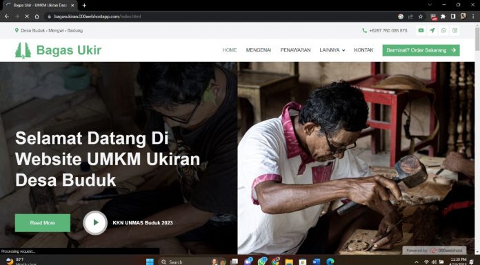 Gebrakan Media Promosi UMKM Berbasis Website Karya Mahasiswa Unmas Denpasar