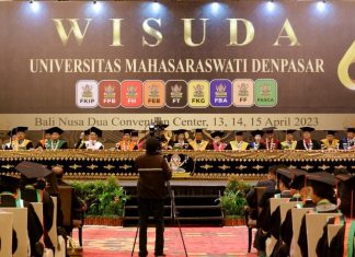 Simak Harapan Rektor Unmas Denpasar kepada Lulusan pada Upacara Wisuda Ke-65